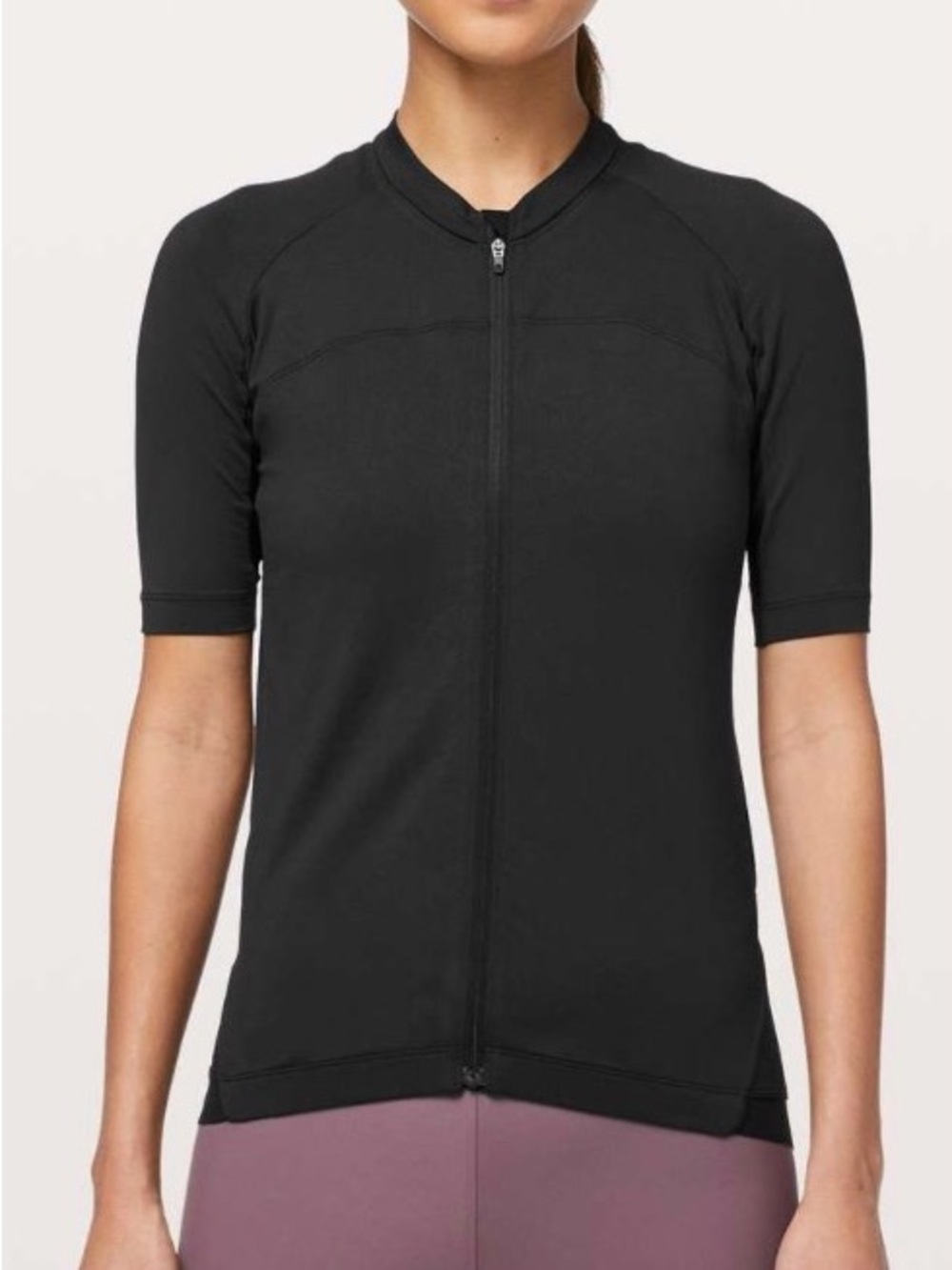 Lululemon City To Summit Cycling Jersey Black Size Small
